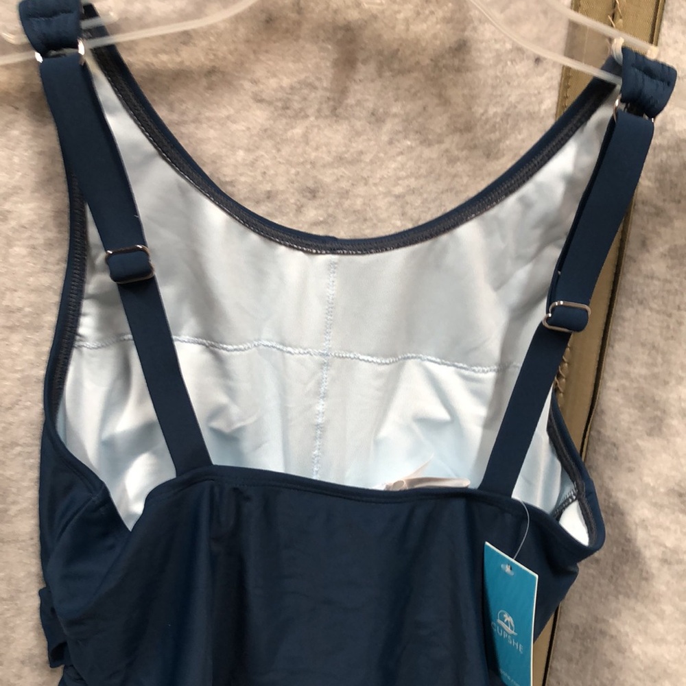 Blue Patterned and Solid Tankini Tops NWT - Picture 5 of 6